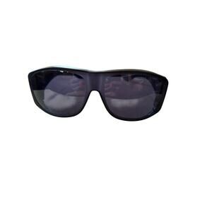 Solar Shield Women's Black Polarized Wear Over Smoke Driving Sunglasses